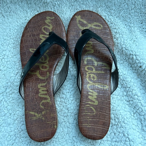 Sam Edelman Tanya cork black sandal 8 - Picture 3 of 4